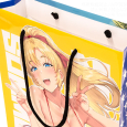 紙袋のハンドルはアクリルスピンドル紐 C108-037-005