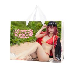同人イベントショッパー製作事例　A4横対応サイズ　コスプレ写真を全面フルカラー印刷