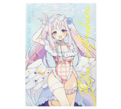 夏コミセット用ペーパーバッグ 小判型手穴（折り込み）平袋 イラストを全面に表裏別デザインRGB印刷事例