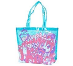 コミケセット用オリジナルPVCトートバッグ製作実績 A4対応船底タイプ シルク３色で全面印刷