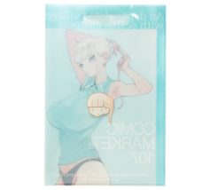 コミケグッズ製作事例　A4クリアファイルバッグ両面フルカラー印刷（部分的な白印刷あり）