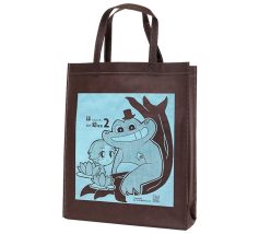 同人イベント用オリジナル不織布トート角底タイプA4縦対応サイズ