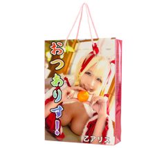 コスプレイベントショッパー製作事例　A4対応サイズ　グラビア写真を全面フルカラー印刷