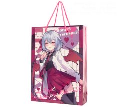 小ロット印刷オリジナル紙バッグ事例　A4対応サイズで全面印刷 同人即売会用ショッパー