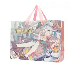 オリジナル紙バッグ事例　A4横対応サイズで全面印刷 同人音楽即売会用ショッパー