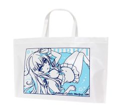 夏コミセット用バッグ製作実績 ラミバッグA4横対応 底ガゼット オリジナルイラスト２色刷り