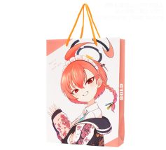 コミケセット用ペーパーバッグ製作実績 小ロット印刷、イラストを全面フルカラー印刷可能なA4縦対応紙袋