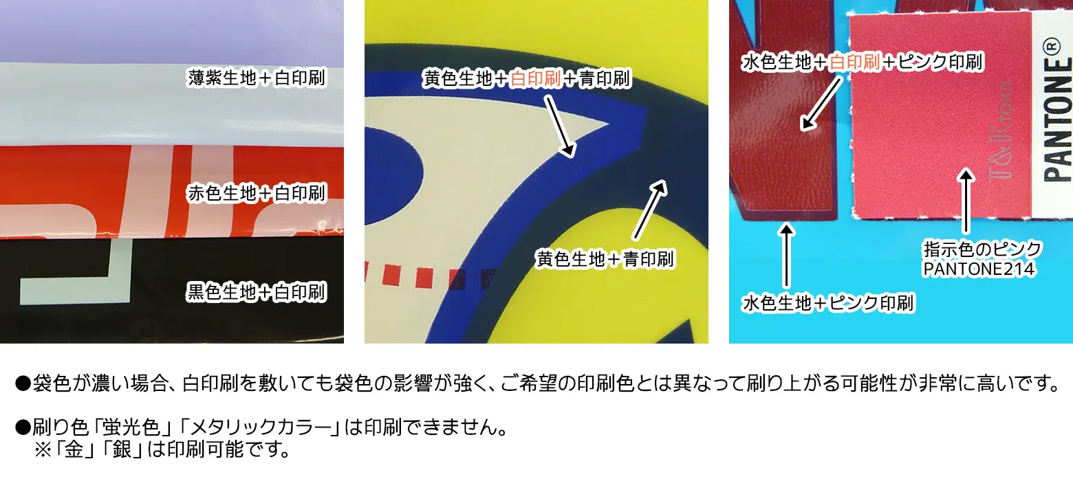 カラー生地への白印刷について