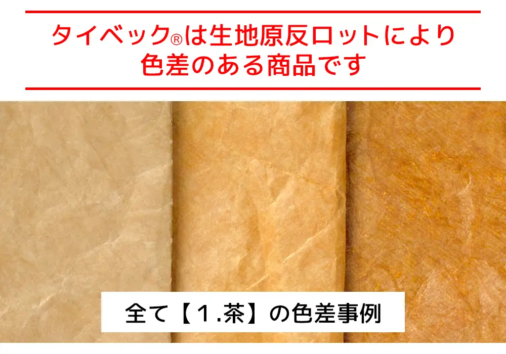 タイベックの色差事例